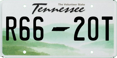 TN license plate R6620T
