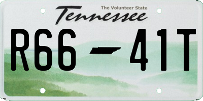 TN license plate R6641T