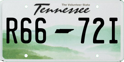 TN license plate R6672I