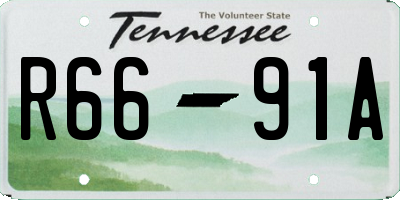 TN license plate R6691A
