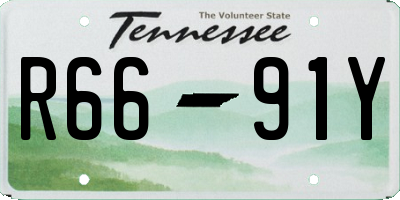 TN license plate R6691Y
