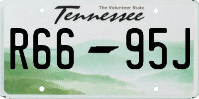 TN license plate R6695J