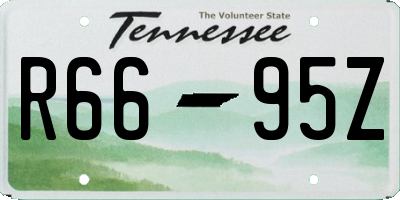 TN license plate R6695Z