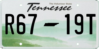 TN license plate R6719T