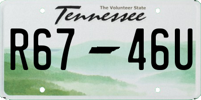 TN license plate R6746U