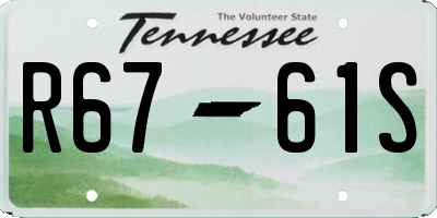 TN license plate R6761S
