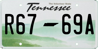 TN license plate R6769A
