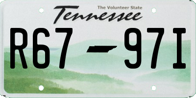 TN license plate R6797I
