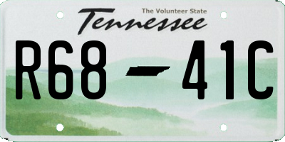 TN license plate R6841C