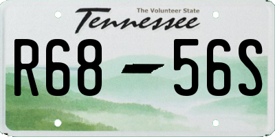 TN license plate R6856S