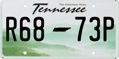 TN license plate R6873P