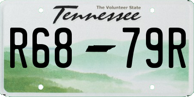 TN license plate R6879R
