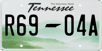 TN license plate R6904A