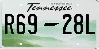 TN license plate R6928L