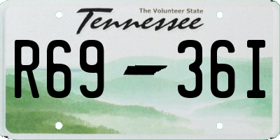 TN license plate R6936I