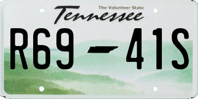 TN license plate R6941S