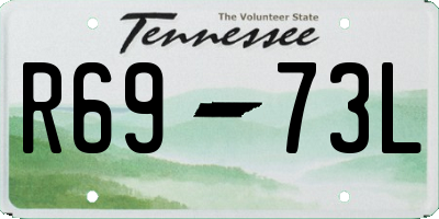 TN license plate R6973L