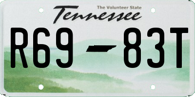 TN license plate R6983T