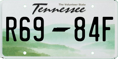 TN license plate R6984F