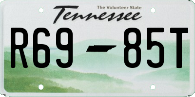 TN license plate R6985T