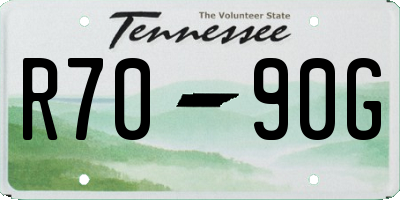 TN license plate R7090G
