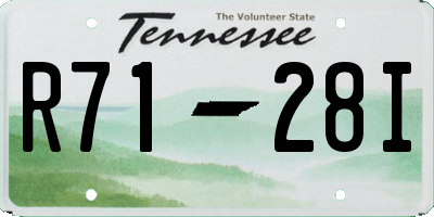 TN license plate R7128I