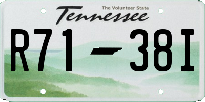 TN license plate R7138I