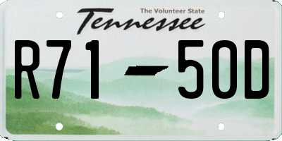 TN license plate R7150D