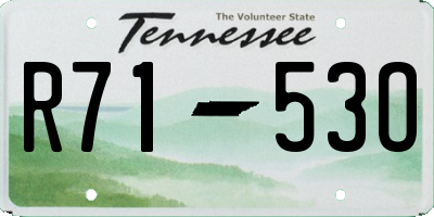 TN license plate R7153O