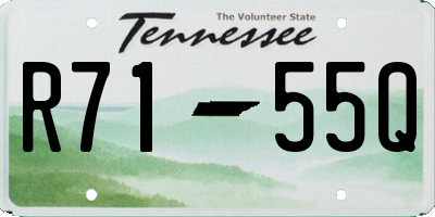 TN license plate R7155Q