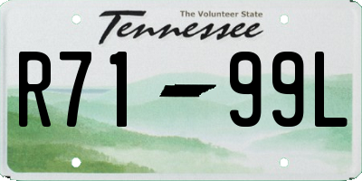 TN license plate R7199L