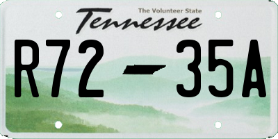 TN license plate R7235A