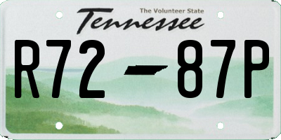 TN license plate R7287P