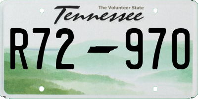 TN license plate R7297O