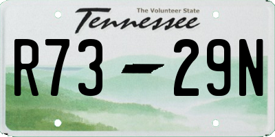 TN license plate R7329N