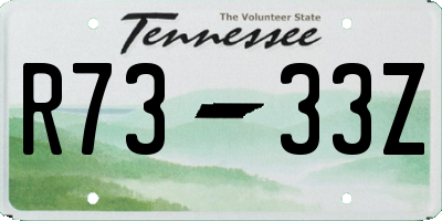 TN license plate R7333Z