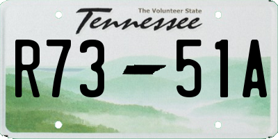 TN license plate R7351A