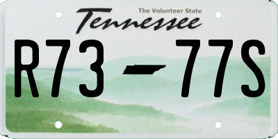 TN license plate R7377S