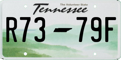 TN license plate R7379F