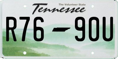 TN license plate R7690U