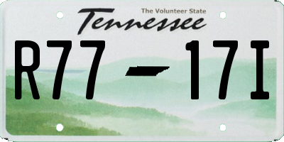 TN license plate R7717I