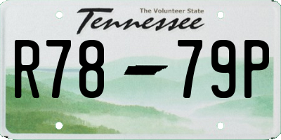 TN license plate R7879P