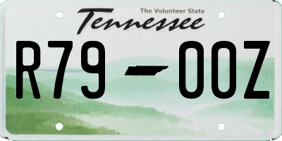 TN license plate R7900Z