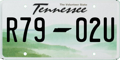 TN license plate R7902U