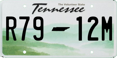 TN license plate R7912M