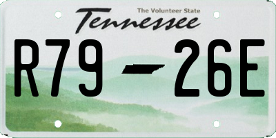 TN license plate R7926E