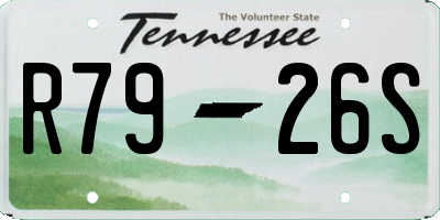 TN license plate R7926S
