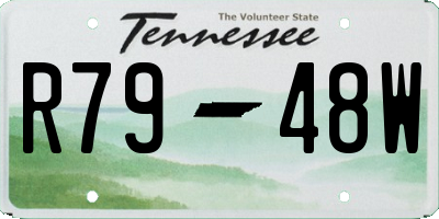 TN license plate R7948W