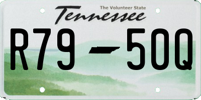 TN license plate R7950Q