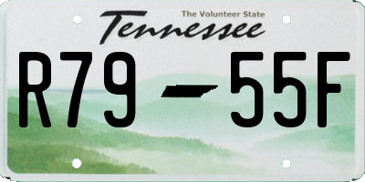 TN license plate R7955F